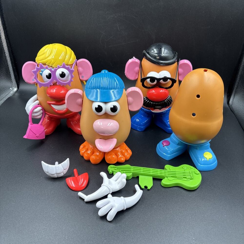 Mr And Mrs Potato Head Movin Lips Lot With Accessories